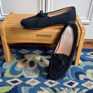 THE FLEXX Black Suede Women's Loafers
